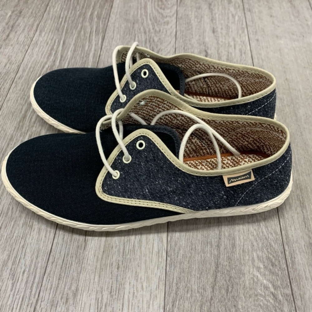 Maians Sisto Clasico Black and Navy Blue Shoes - Picture 2 of 4